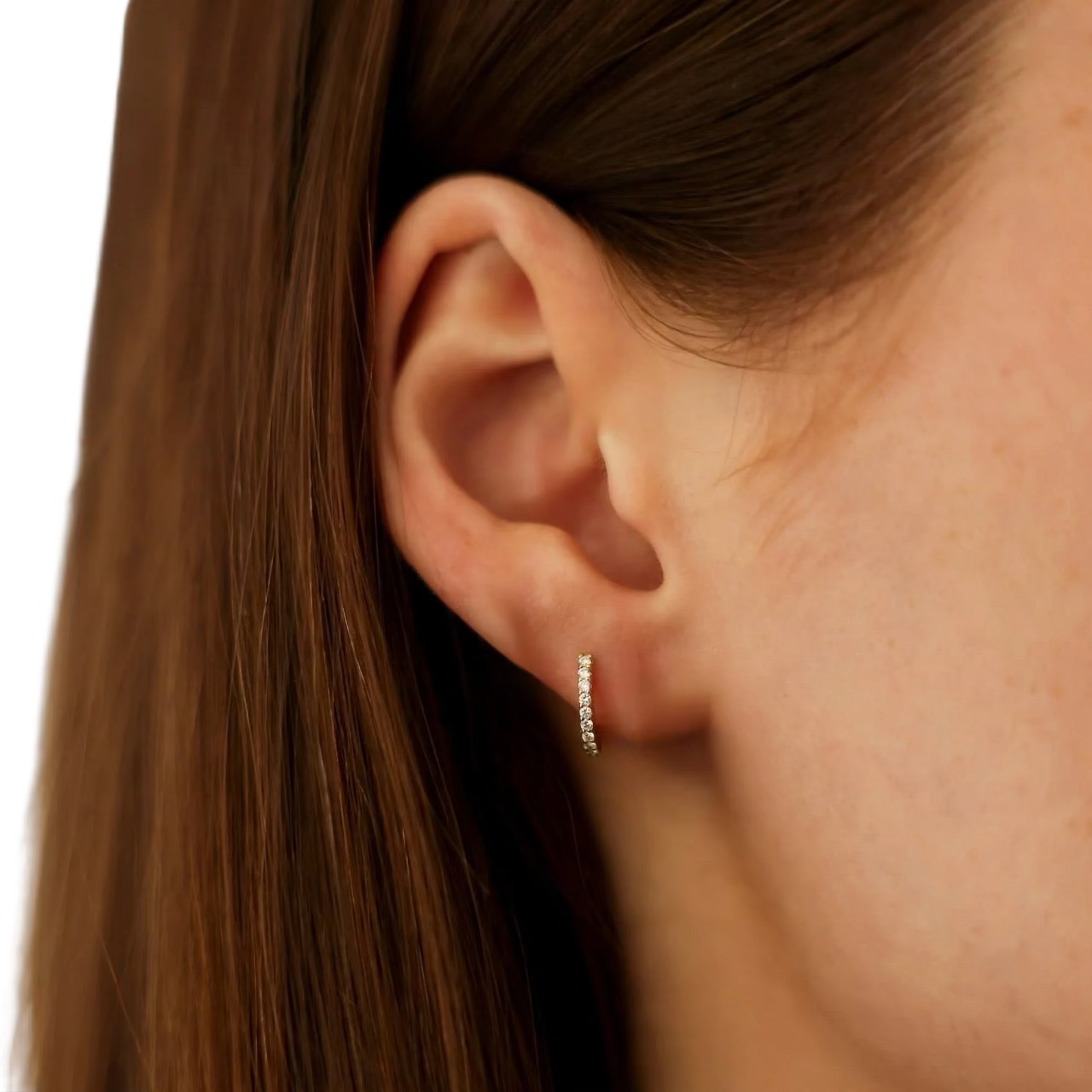 Aretes Huggies | Diamantes Naturales