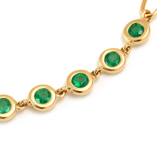 Pulsera Esmeralda | Estilo Bisel