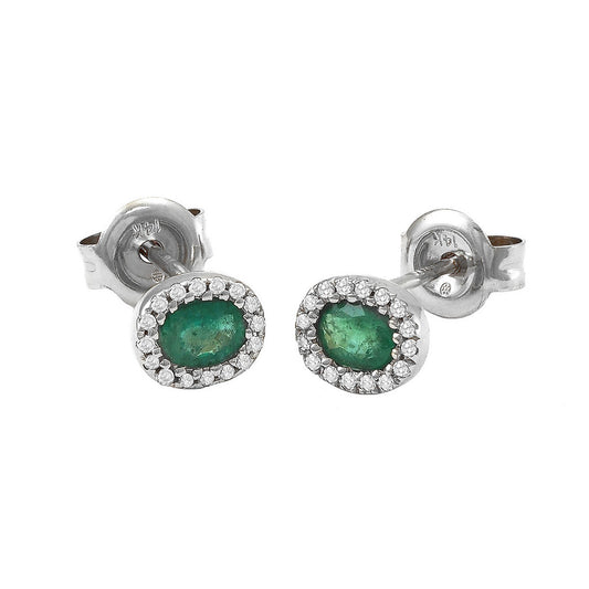 Aretes Esmeralda | Halo Oval