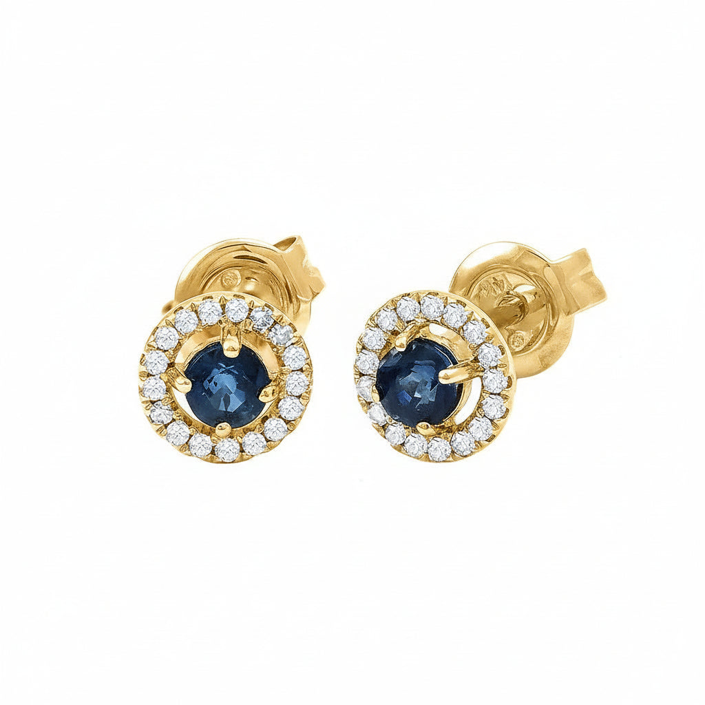 Aretes Studs | Halo Redondo
