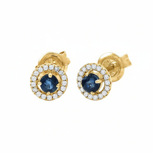 Aretes Studs | Halo Redondo