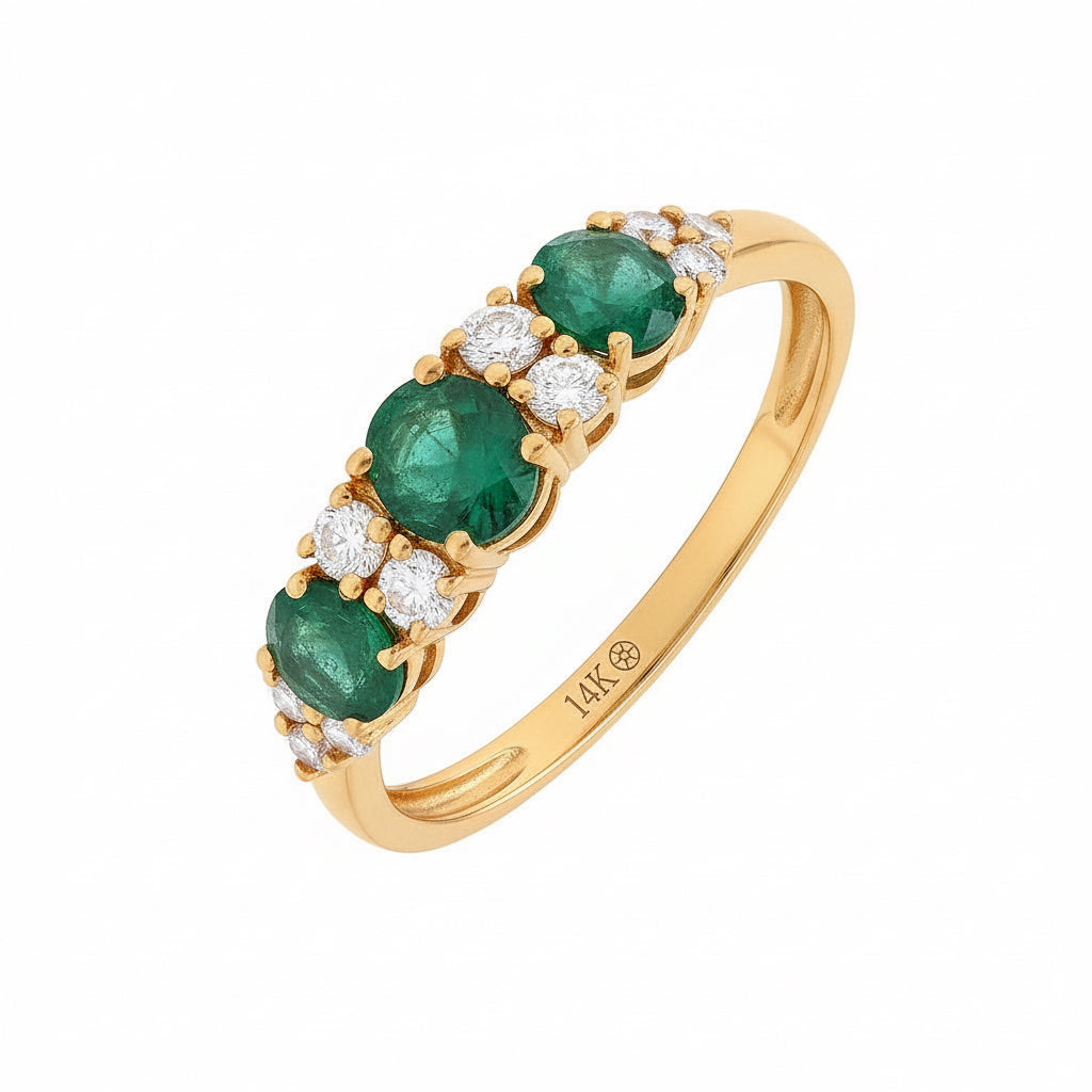 Anillo Oval Triple | Clásico Compuesto