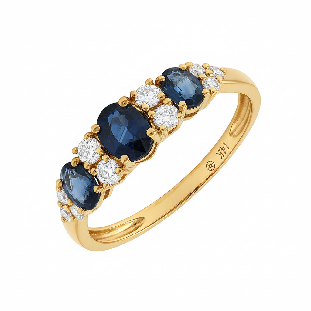 Anillo Oval Triple | Clásico Compuesto