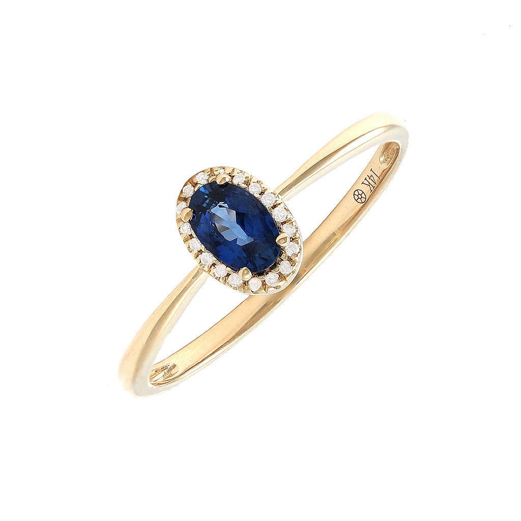 Anillo Oval con Halo | Estilo Clásico