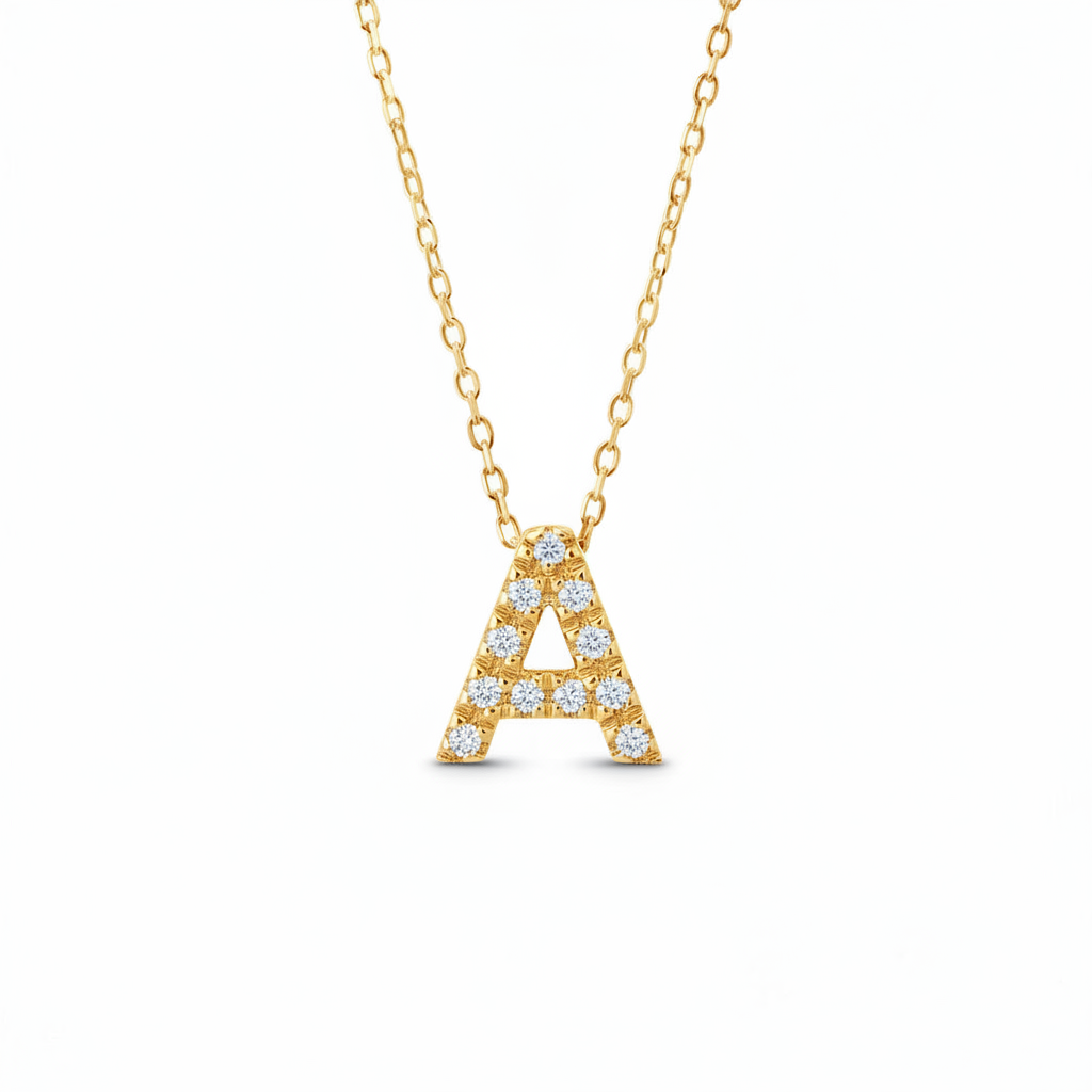 Dije Inicial con Micro Pavé | Letters Collection