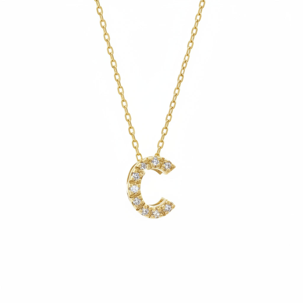 Dije Inicial con Micro Pavé | Letters Collection