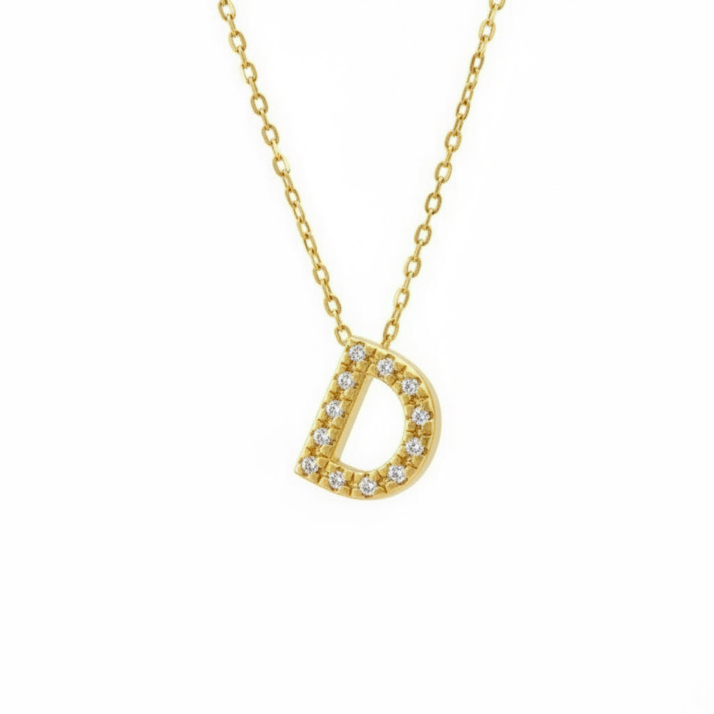 Dije Inicial con Micro Pavé | Letters Collection