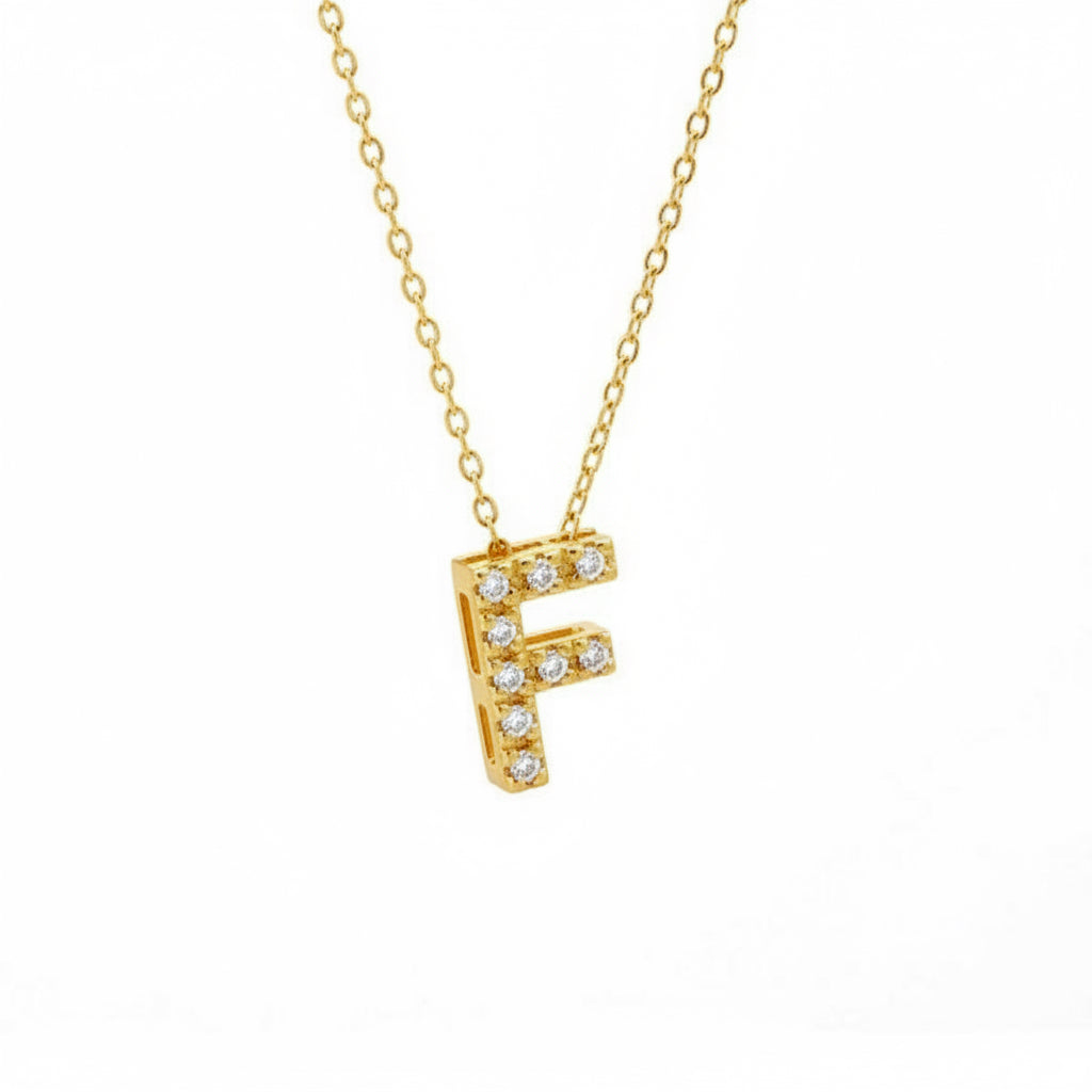 Dije Inicial con Micro Pavé | Letters Collection