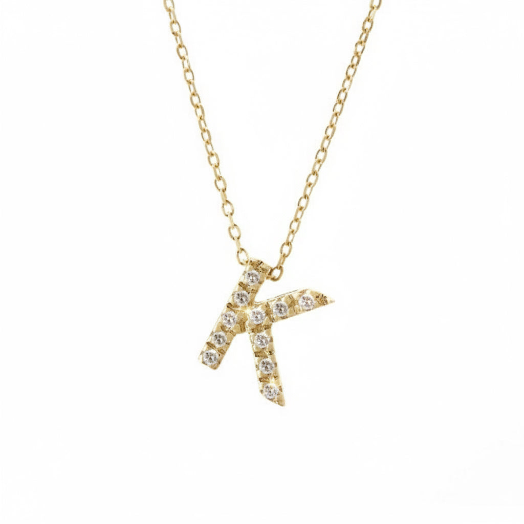 Dije Inicial con Micro Pavé | Letters Collection