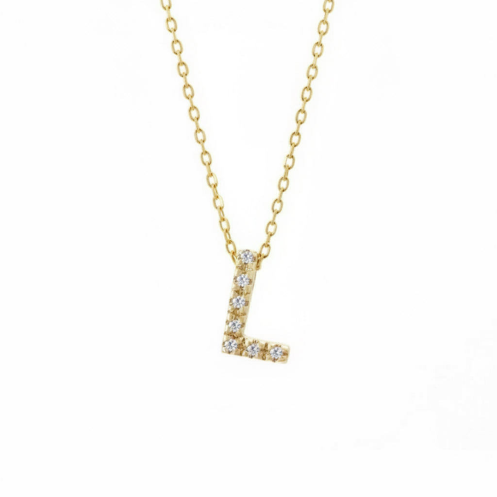Dije Inicial con Micro Pavé | Letters Collection