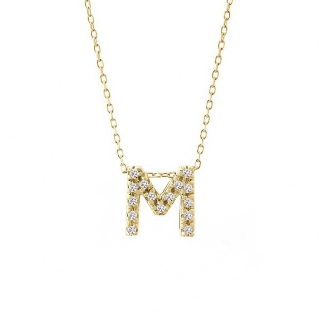 Dije Inicial con Micro Pavé | Letters Collection