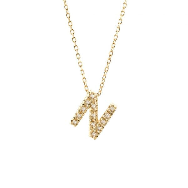 Dije Inicial con Micro Pavé | Letters Collection