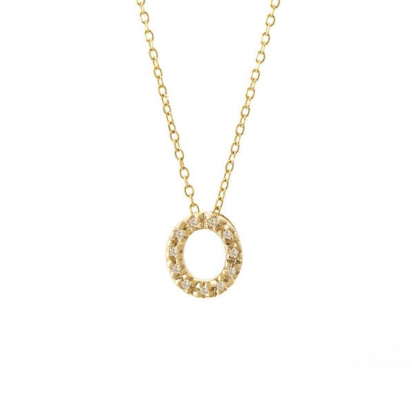 Dije Inicial con Micro Pavé | Letters Collection