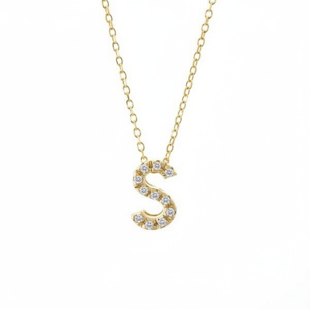 Dije Inicial con Micro Pavé | Letters Collection