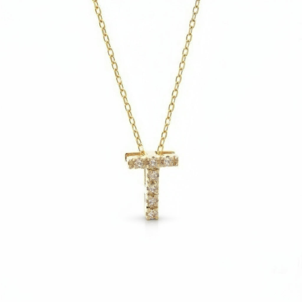Dije Inicial con Micro Pavé | Letters Collection