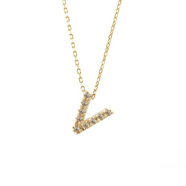 Dije Inicial con Micro Pavé | Letters Collection
