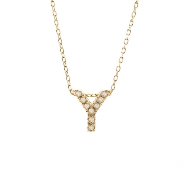 Dije Inicial con Micro Pavé | Letters Collection