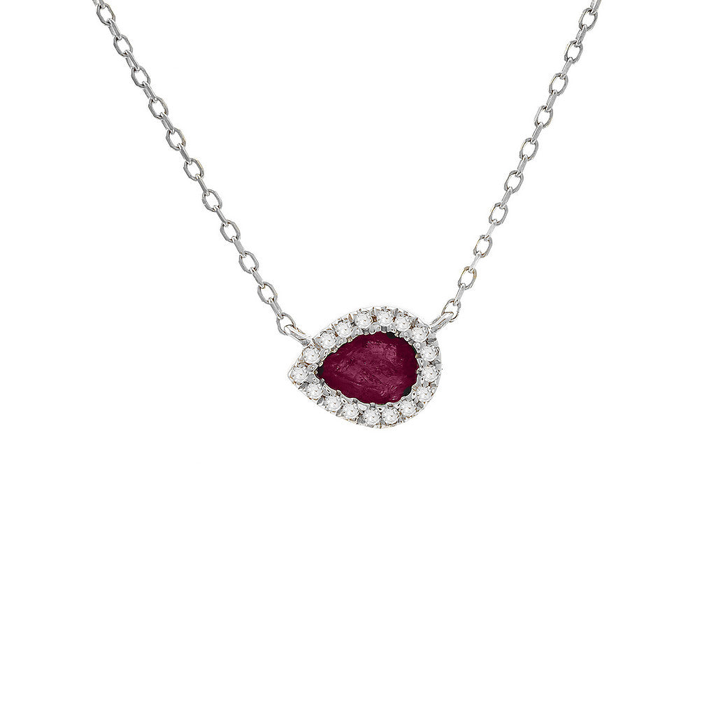 Dije Pera con Halo | Bezel Collection