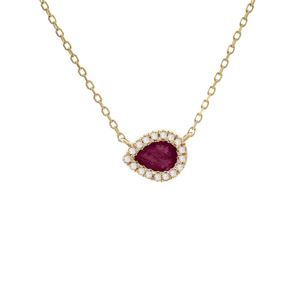 Dije Pera con Halo | Bezel Collection