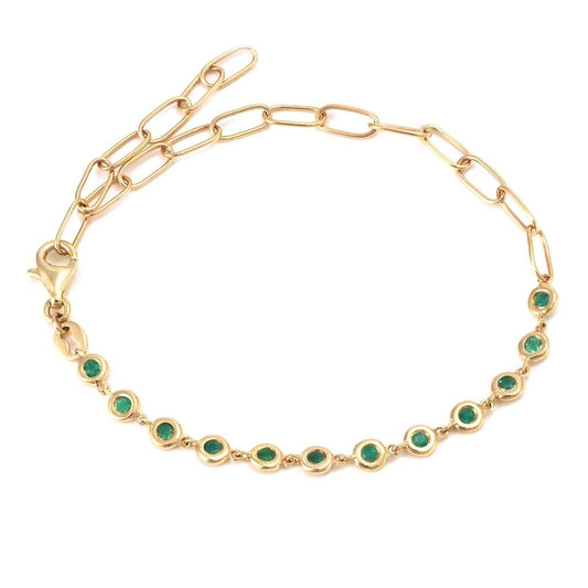 Pulsera Esmeralda | Estilo Bisel