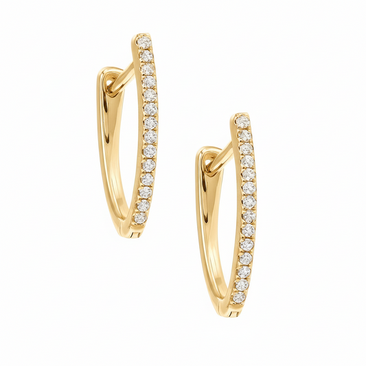 Aretes Hoop | Diamantes Naturales