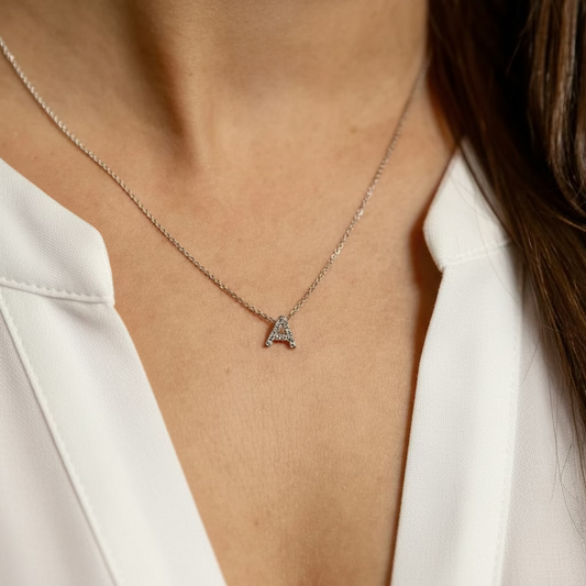 Dije Inicial con Micro Pavé | Letters Collection