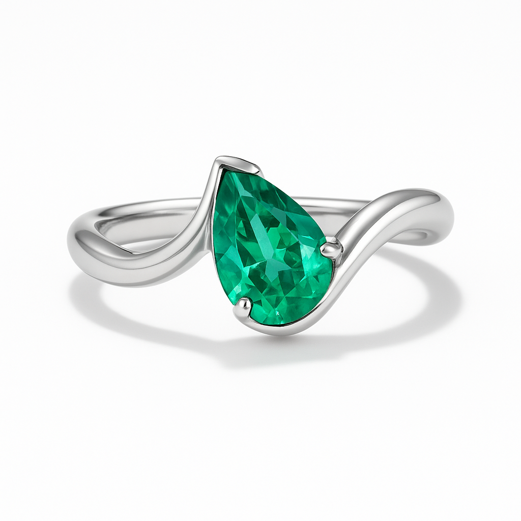 Anillo Pera | Estilo Wave