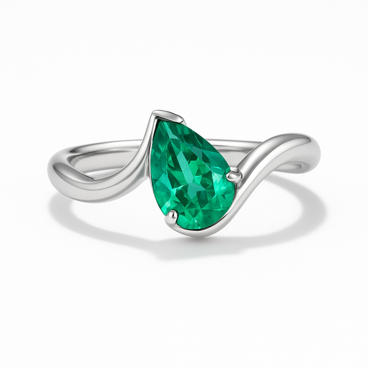 Anillo Pera | Estilo Wave