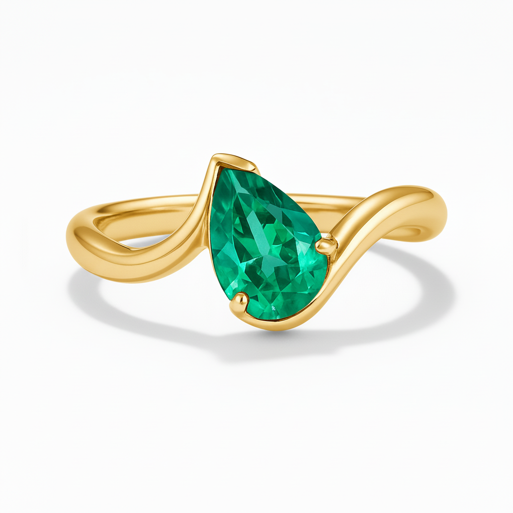 Anillo Pera | Estilo Wave