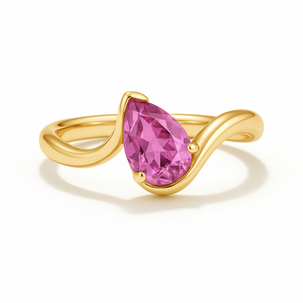 Anillo Pera | Estilo Wave